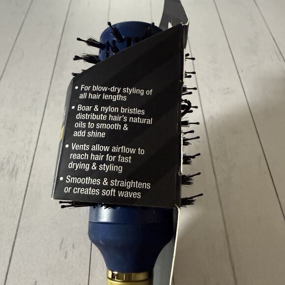 Conair Velvet Touch Vented Round Hair Brush Red or Blue Smooth & Shine Blow Dry - Picture 14 of 14